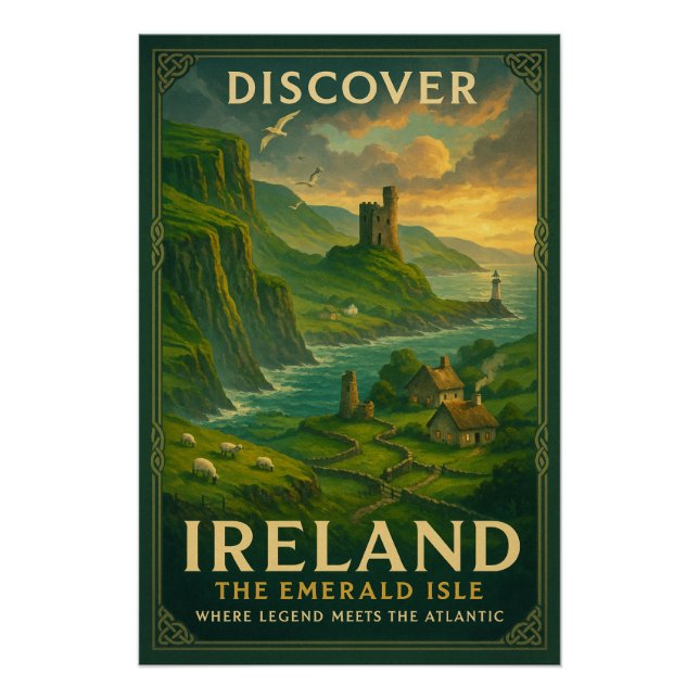 IRELAND — The Emerald Isle Poster (Front)
