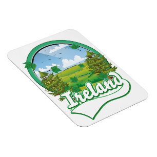 Ireland Travel logo Magnet
