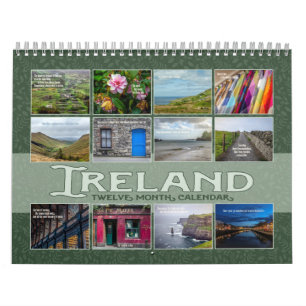 Ireland Travel Photography and Quotes Calendar