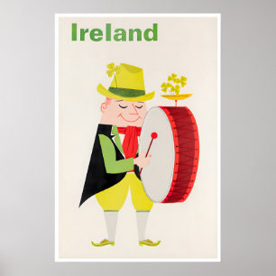 Ireland Travel Poster Irish Art Print