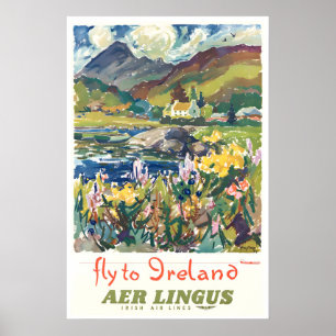 Ireland Travel Poster Vintage Art Irish (XR4884)