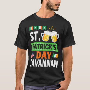 Ireland Us Flags Drinking Beer St Patricks Day In  T-Shirt