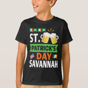 Ireland Us Flags Drinking Beer St Patricks Day In  T-Shirt
