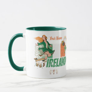 Ireland Vintage Flag St. Patrick's Day Retro Mug