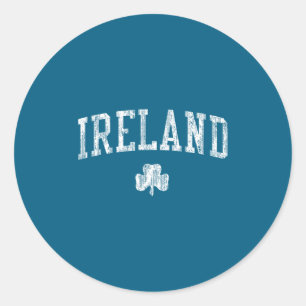 Ireland Vintage Srts Design Irish Shamrock  Classic Round Sticker