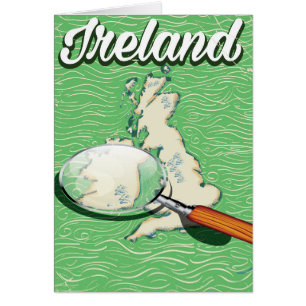 Ireland Vintage style travel poster