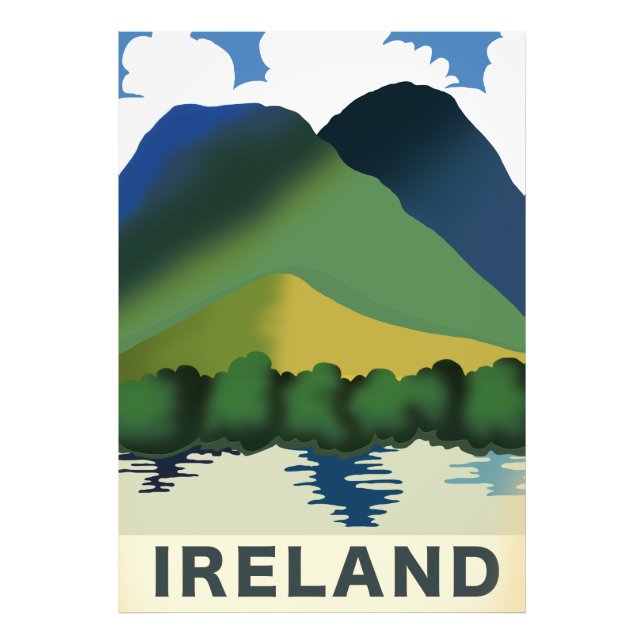 Ireland vintage travel poster (Front)
