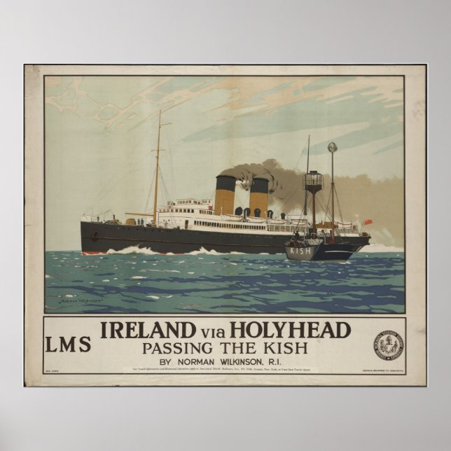 Ireland Vintage Travel Poster Ad Retro Prints (Front)