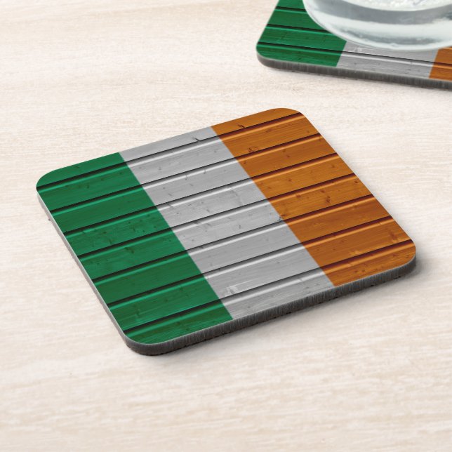 Ireland Wooden Plank Texture Coaster (Left Side)