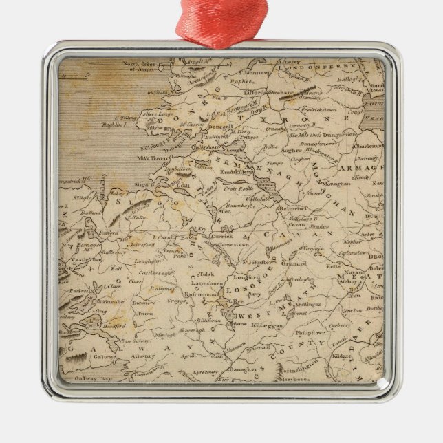 IrelandMap by Arrowsmith Metal Ornament (Front)