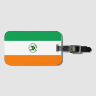 Ireland's Flag Background Luggage Tag