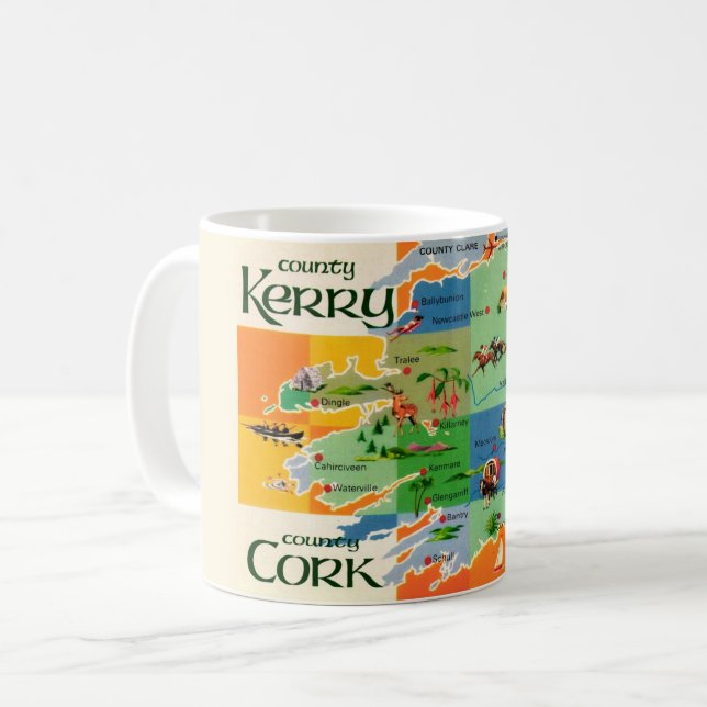 Ireland's Kerry & Cork Mug (Front Left)