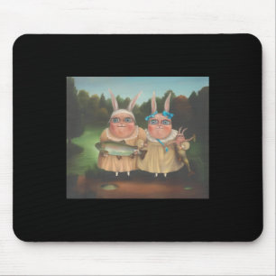 Irena Aizen Rabbits Cute Bunny Rabbit Lover Easter Mouse Pad