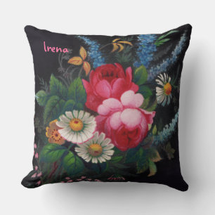Irena Victorian Bouquet Throw Pillow