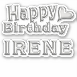 Irene Happy Birthday Autocollants