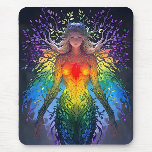 “Iridesca” -  Keeper of Colours Mouse Pad (Front)
