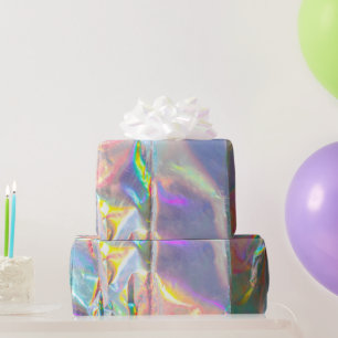 Iridescence Holographic  Pattern Wrapping Paper