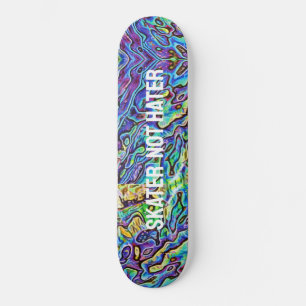 Iridescent Abalone Paua Shell - Skater Not Hater Skateboard