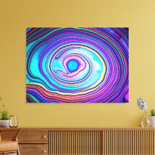 Iridescent Abalone Shell Macro Canvas Print