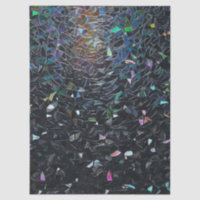 Iridescent Abstract Stained Glass Pattern