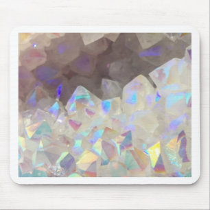 Iridescent Aura Crystals Mouse Pad
