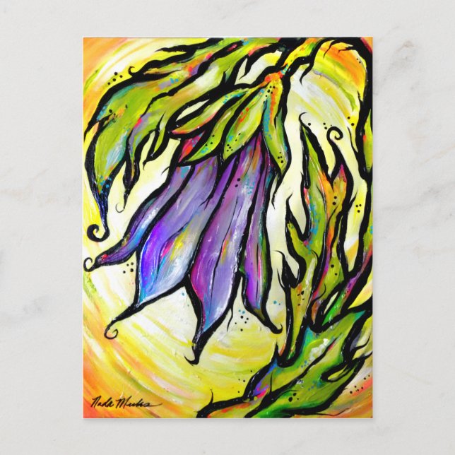 Iridescent Bell Postcard (Front)