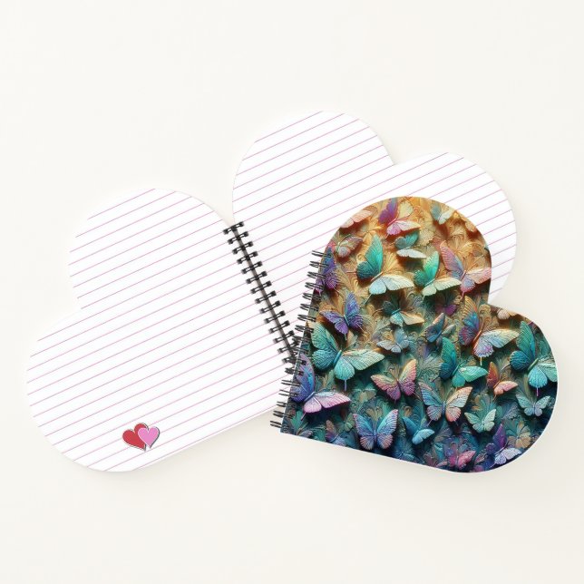 Iridescent Butterfly Garden Notebook (Inside)
