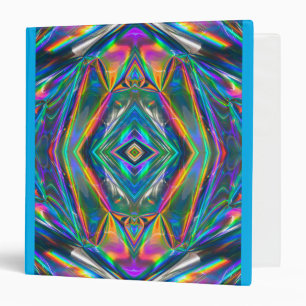 Iridescent Chrome 3 Ring Binder