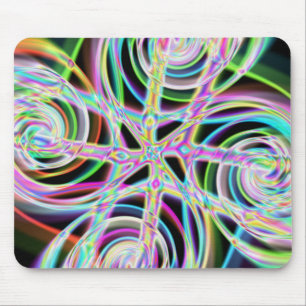 Iridescent Chrome Nine Mouse Pad