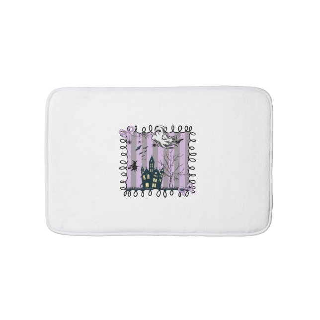 Iridescent Coquette Halloween Bath Mat (Front)