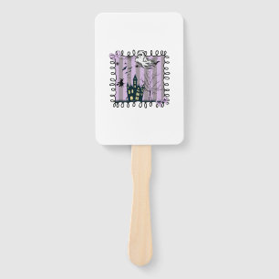 Iridescent Coquette Halloween Hand Fan