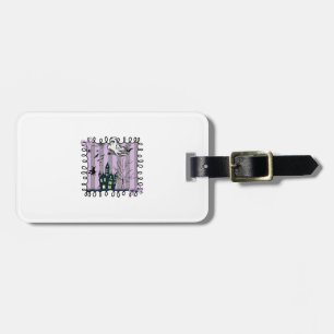 Iridescent Coquette Halloween Luggage Tag