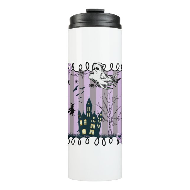 Iridescent Coquette Halloween Thermal Tumbler (Front)