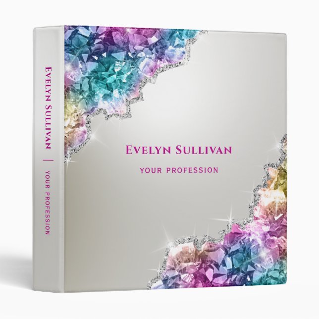 Iridescent crystals binder (Front/Spine)