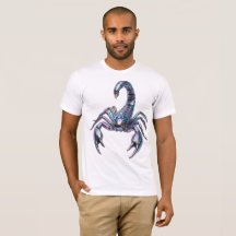 Iridescent Cyber Scorpion Mechanical Art