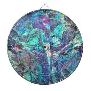 iridescent dartboard
