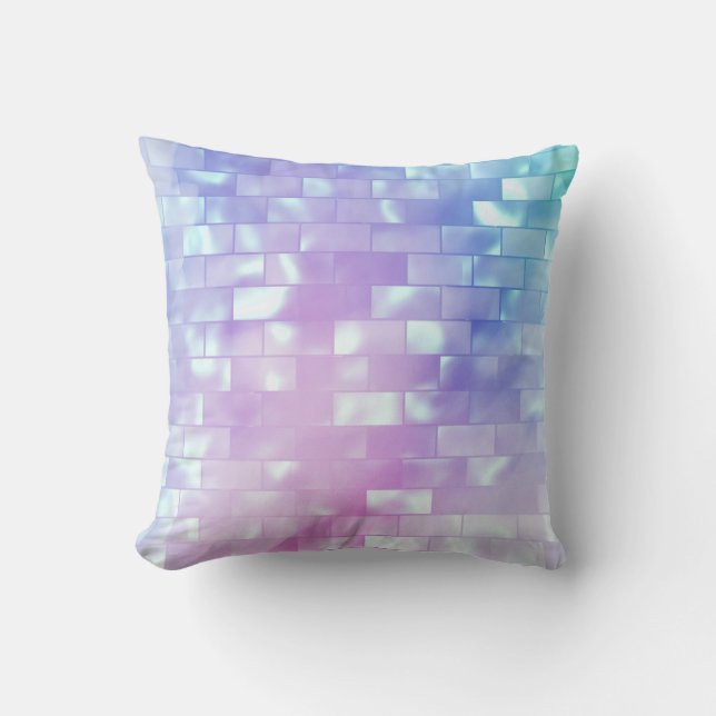 Iridescent Decorative Accent Throw Pillow (Front)