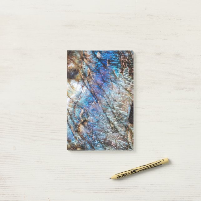 Iridescent Depths Post-it Notes (On Desk)