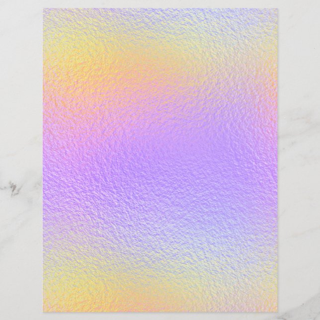 Iridescent Faux Foil Scrapbook Paper No. 20 (Front)