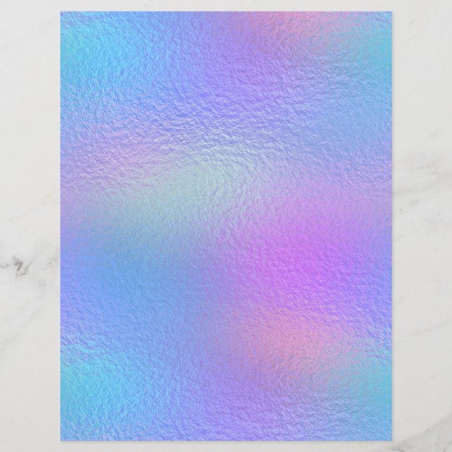 Iridescent Faux Foil Scrapbook Paper No. 26 (Front)