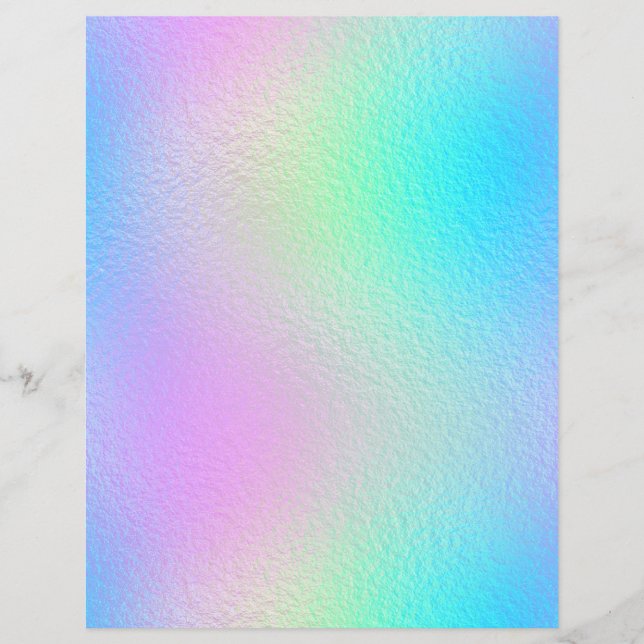 Iridescent Faux Foil Scrapbook Paper No. 28 (Front)