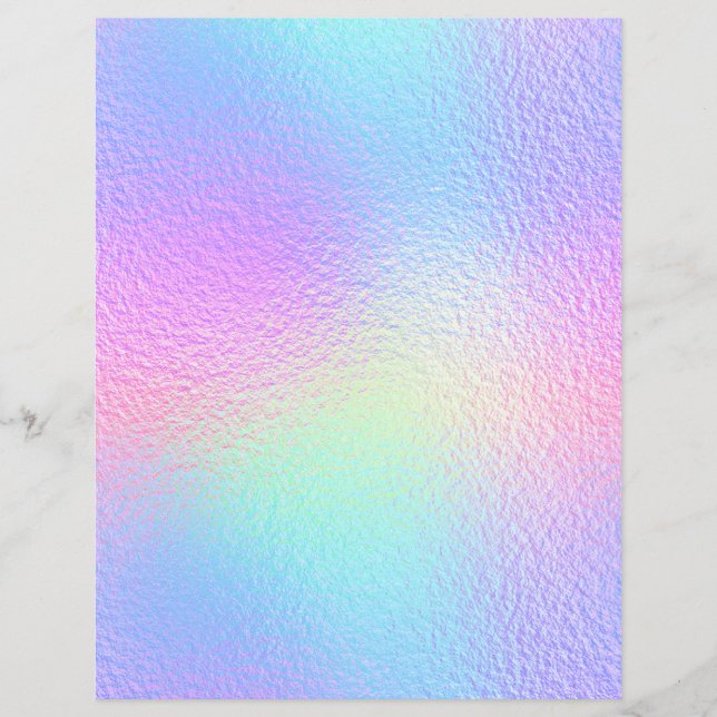 Iridescent Faux Foil Scrapbook Paper No. 3 (Front)