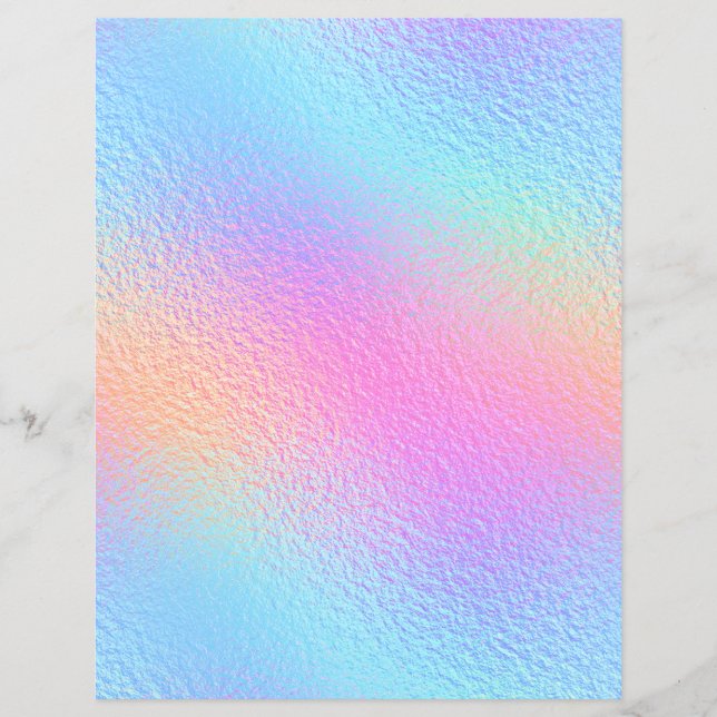 Iridescent Faux Foil Scrapbook Paper No. 4 (Front)
