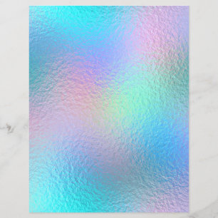 Iridescent Faux Foil Scrapbook Paper No. 40