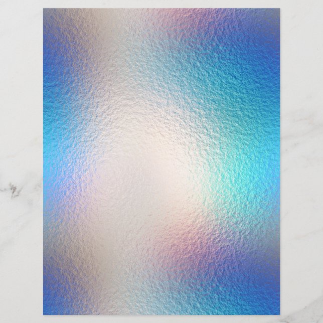 Iridescent Faux Foil Scrapbook Paper No. 43 (Front)