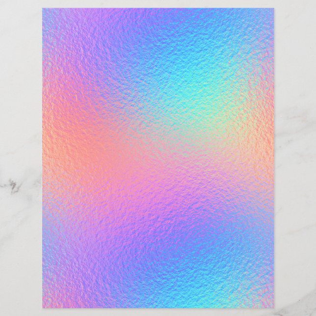 Iridescent Faux Foil Scrapbook Paper No. 5 (Front)