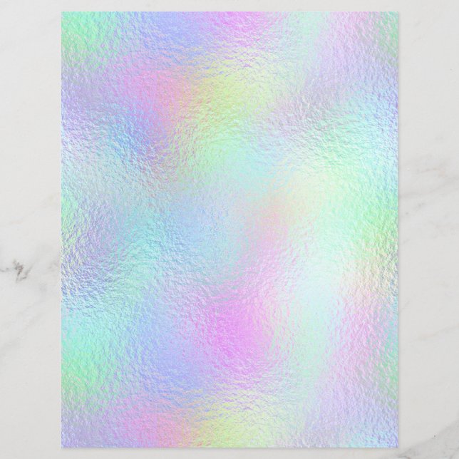 Iridescent Faux Foil Scrapbook Paper No. 50 (Front)