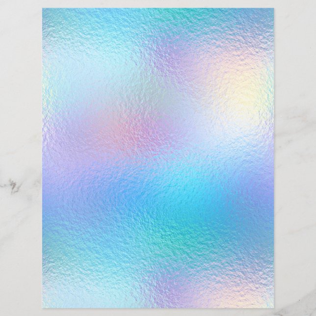 Iridescent Faux Foil Scrapbook Paper No. 52 (Front)