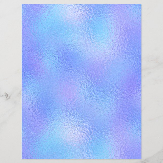 Iridescent Faux Foil Scrapbook Paper No. 55 (Front)