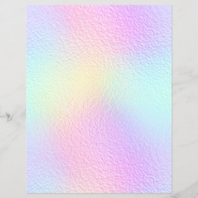 Iridescent Faux Foil Scrapbook Paper No. 8 (Front)